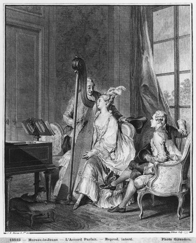 الوتر المثالي ، محفور من قبل إيزيدور ستانيسلاس هيلمان (1749-1809) 1777 بواسطة جان ميشيل الأصغر مورو