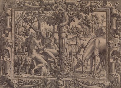 إغراء حواء ، 1535-55. بواسطة جان ميجنون