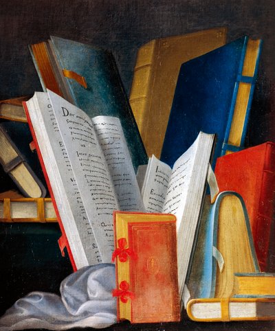 رمزية الأدب والقراءة ، لوحة رسمها جان موسنييه (1600-1656). قلعة Beauregard ، Loir-et-Cher ، فرنسا. التفاصيل. بواسطة جان منير أو موسنييه