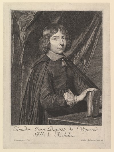 Amador Jean-Baptiste de Vignerod، Abbe de Richelieu. بواسطة جان مورين