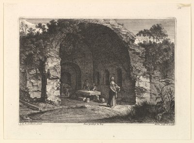 La Caffarella ou Grotte dEgerie. بواسطة جان مورين