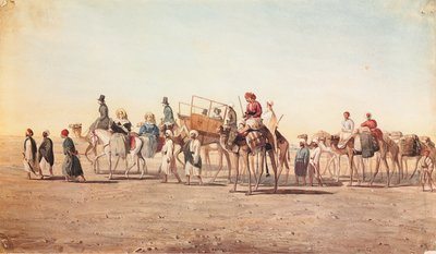 قافلتنا في الصحراء بواسطة جان نيكولاس هنري دي تشاتكون