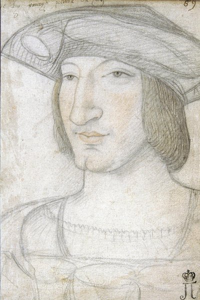 صورة لفرانسيس الأول (1494-1547) ، ملك فرنسا باريال ، جان (1460-1530). الطباشير الأسود والتفاؤل على الورق ، الحجم: 19،1 × 13،2 ، النصف الأول من القرن السادس عشر ، متحف الإرميتاج ، سانت بطرسبرغ بواسطة جان بيريال
