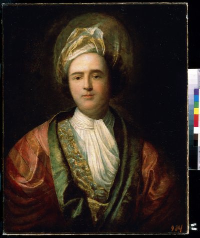"بورتريه لممثل كوميدي بالزي الشرقي المسرحي" (بورتريه لممثل) يرتدي عمامة. رسم جان رانك (1674-1735) متحف ميخائيل كروشيتسكي للفنون في القرن الثامن عشر ، سيفاستوبول (سيفاستوبول) أوكرانيا بواسطة جان رانك
