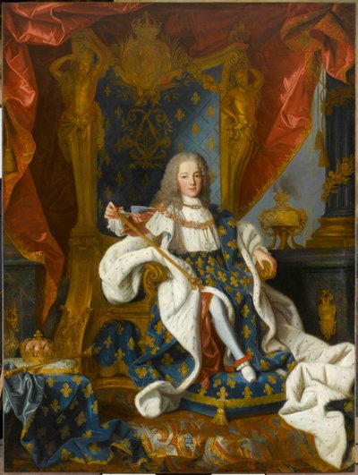 بورتريه لويس الخامس عشر 1710-1774 ملك فرنسا في التاسعة من عمره 1719. بواسطة جان رانك