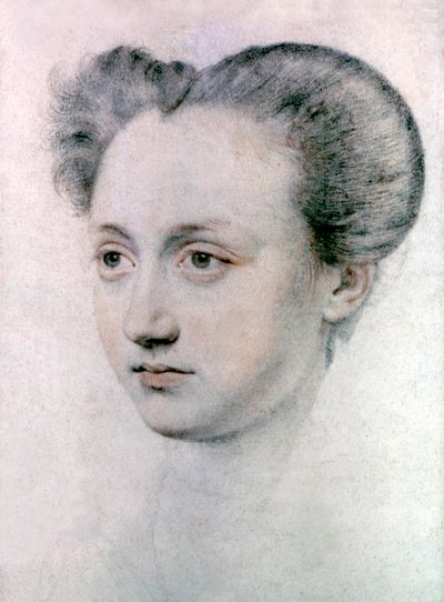 Marie Touchet (1549-1638) mistress of French king Charles IX, c.1570 (drawing) بواسطة جان دي كورت
