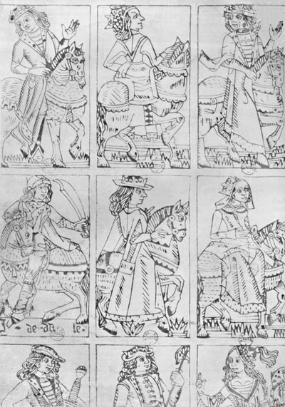 "أوراق لعب ليونيز من القرن الخامس عشر" ، 1903 بواسطة جان دي ديل