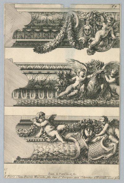 تصميم للإطارات المرسومة ، من "Bordures de Tableau" بواسطة جان لو بوتر