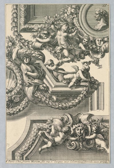تصميم للإطارات المرسومة ، من "Bordures de Tableau" بواسطة جان لو بوتر