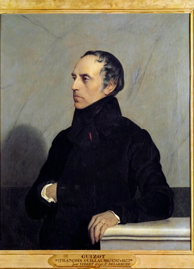 صورة لفرانسوا بيير غيوم جيزو (1787-1874) وزير ومؤرخ لوحة رسمها جيهان فيبرت (1840-1902) ، زيت على قماش بواسطة جان أو جيهان جورج فيبرت