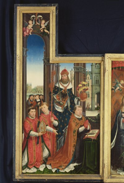 Polyptych من تمجيد الثالوث الأقدس ، لوحة تصور الأديرة ، 1509-15 بواسطة جان الأكبر Bellegambe