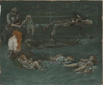 مقعد بارك في الليل ، 1909. بواسطة جيروم مايرز