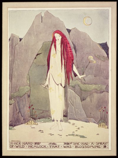 رسم توضيحي من "بيت الرمان" لأوسكار وايلد، نُشر عام 1891، هذه النسخة عام 1915 بواسطة جيسي ماريون كينج