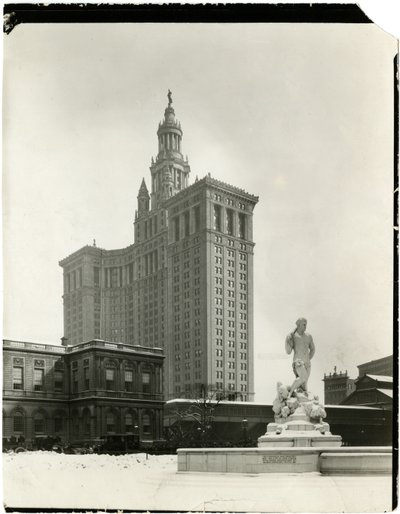 City Hall & Municipal B'l'g NY ، نيويورك ، الولايات المتحدة الأمريكية ، حوالي 1914-25 (صورة فضية جيلاتينية) بواسطة جيسي تاربوكس بيلز