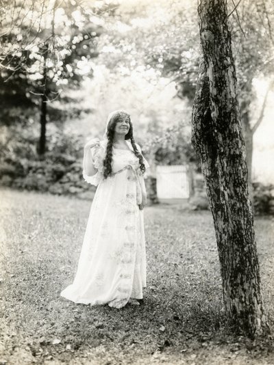 غريس دافي بويلان والدة مالكولم ستيوارت بويلان ، مخرج أفلام هوليوود ، حوالي 1905-17 (صورة فضية جيلاتينية) بواسطة جيسي تاربوكس بيلز