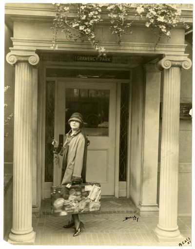 السيدة LC Harper (Mabel Herbert Urner) في طريقها إلى أوروبا لجمع العينات ، نيويورك ، الولايات المتحدة الأمريكية ، حوالي 1905-27 (صورة فضية جيلاتينية) بواسطة جيسي تاربوكس بيلز