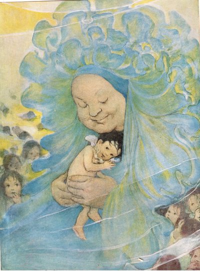 السيدة Doasyouwouldbedoneby ، رسم توضيحي لـ "The Water Babies" للقس تشارلز كينجسلي (لون ليثو) بواسطة جيسي ويلكوكس سميث