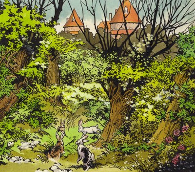 قلعة القصص الخيالية (غواش على ورق) بواسطة يسوع بلاسكو