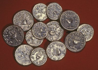 كنز من الشاقل ، أورشليم القدس ، c.66-70 م (فضي) بواسطة المدرسة اليهودية