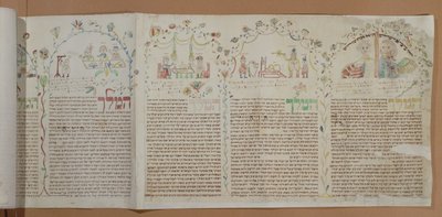 كتاب استير ، ج 1793 (حبر ومرحاض على ورق) بواسطة المدرسة اليهودية