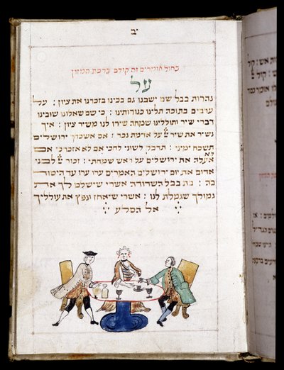 كتاب الصلاة (12،7 × 8،8 سم) بامبيج 1773. في نهاية الصلاة من أجل النيو (يوم رأس الشهر) - المتحف اليهودي في بازل ، سويسرا. بواسطة المدرسة اليهودية