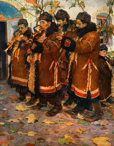 الموسيقيون من Hroznovà Lhota: الكلارينيت والكمان والباس مزدوج. 1861-1940 ، 1948 بواسطة Joža Uprka