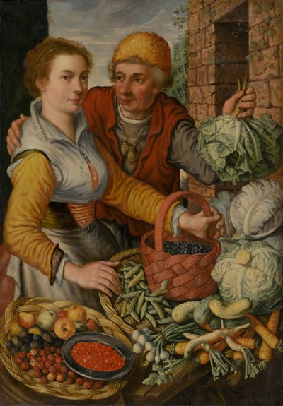 بائعي الخضار والفواكه ج. 1570. بواسطة يواكيم بوكيلر