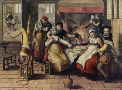 بيت دعارة بواسطة Joachim Beuckelaer