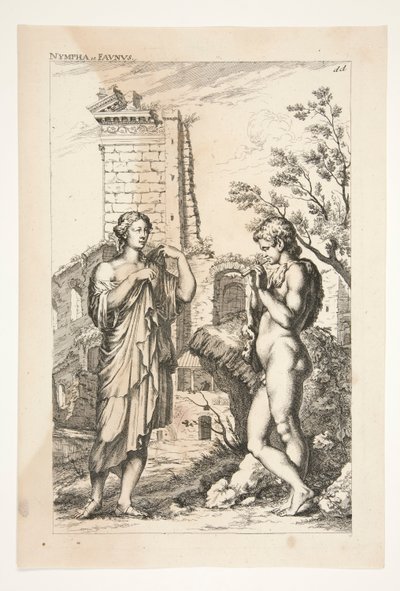 Diane de Gabies and a Faun ، من المنحوتات القديمة المرموقة بواسطة يواكيم فون ساندرارت
