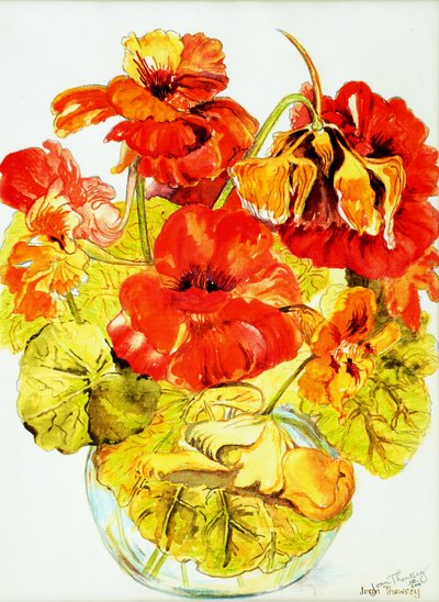 Nasturtiums ، 2005 ، (لون الماء) بواسطة جوان ثيسي