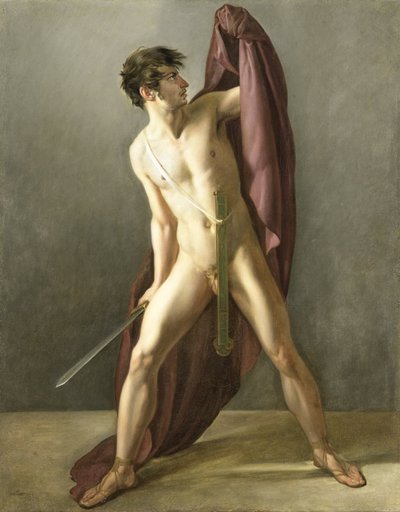محارب بالسيف المسحوب بواسطة Joannes Echarius Carolus Alberti