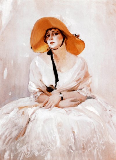 صورة راكيل ميلر (1888-1962) ، المغنية والممثلة الإسبانية. التفاصيل. لوحة جواكين سورولا (1863-1923). 1919. مدريد. متحف سورولا. بواسطة خواكين سورولا
