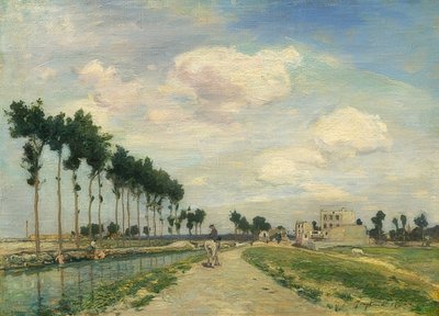 Towpath. 1864 بواسطة يوهان بارثولد جونغكيند