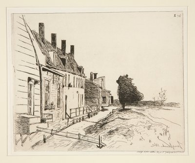 البيوت المحاذية للقناة بواسطة Johan-Barthold Jongkind