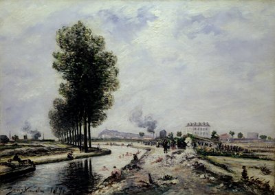 قناة دي لوروك بالقرب من بانتين ، 1871 بواسطة يوهان بارثولد جونغكيند