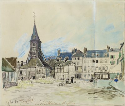 كنيسة سانت كاترين ، Honfleur ، 1864 بواسطة يوهان بارثولد جونغكيند