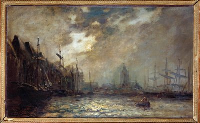 لوحة ميناء روتردام لجين بارتولد جونغكيند (1819-1891) 1873 تشارليفيل ، متحف رامبو بواسطة يوهان بارثولد جونغكيند