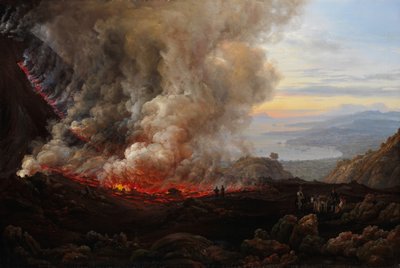 ثورة بركان فيزوف 1824. بواسطة يوهان كريستيان دال