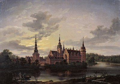 قلعة فريدريكسبورغ بواسطة ضوء القمر ، 1817. بواسطة يوهان كريستيان دال