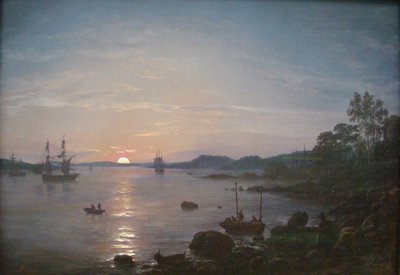 النرويجية  Fjord på Holmestrand Fjord at Holmestrand بواسطة يوهان كريستيان دال