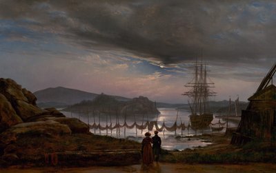 منظر من فايكيرو بالقرب من كريستيانيا ، 1827. بواسطة يوهان كريستيان دال
