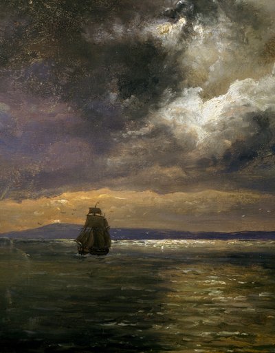 منظر لكريستيانيافيوردن ، بقلم يوهان كريستيان كلاوسن دال (1788-1857) ، تفاصيل ، النرويج بواسطة يوهان كريستيان دال