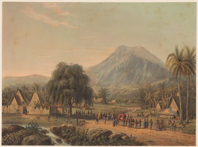 موكب الزفاف عند سفح جبل سالاك في جاوة موكب الزفاف في وادي سالاك (العنوان على وجوه) بواسطة ابراهام سالم