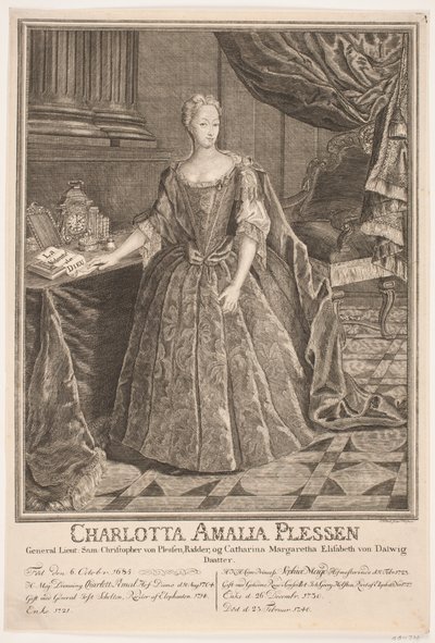 شارلوت أمالي بليسن بواسطة Johan Herman Thiele