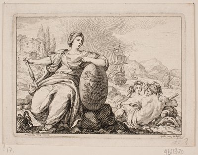 Vignet til PH Mallet: تاريخ الدنمارك الأول ، 1758 بواسطة جاك فرانسوا جوزيف سالي