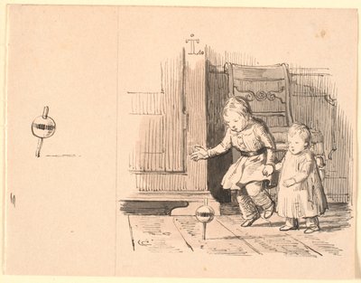 Rumplepotten. إلى اليسار دراسة صغيرة لوعاء الكرمشة بواسطة يوهان توماس لوندبي