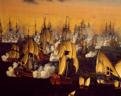 معركة بيوركو ، بالقرب من ستوكهولم ، بقلم يوهان تيتريش شولتز (1754-1807) بواسطة يوهان تيريتش شولتز