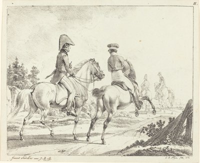 طلاب إرلانجن على ظهور الخيل بواسطة Johann Adam Klein