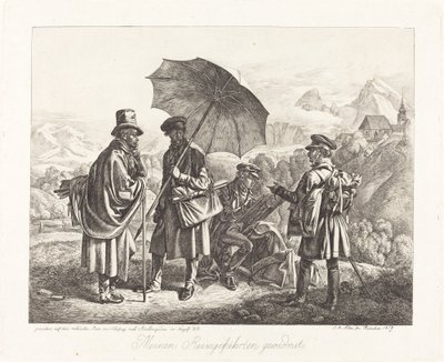 الرسامين في رحلاتهم بواسطة Johann Adam Klein