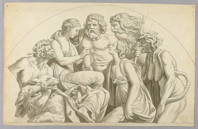 تطلب Psyche من Proserpine وضع القليل من جمالها في جرة من أجل Venus بواسطة بعد جوليو رومانو